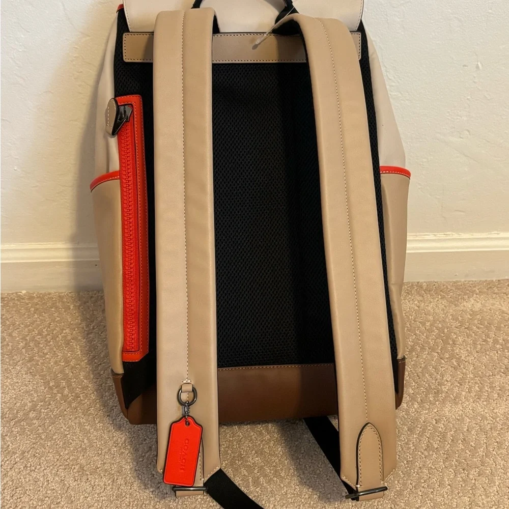 Coach Color Block Track Backpack - Picture 2 of 8
